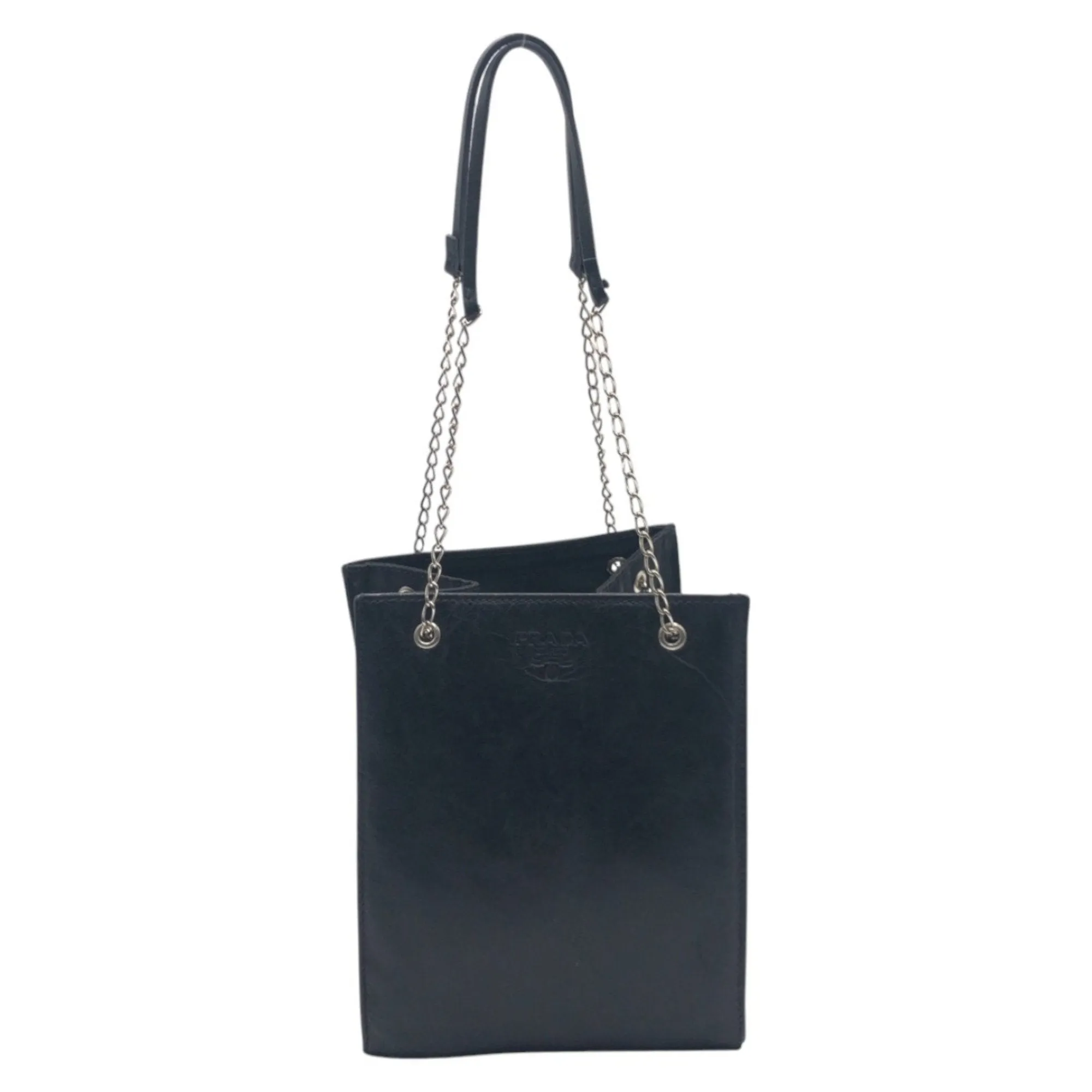 Prada Leather Handbag Pochette (Pre-Owned)