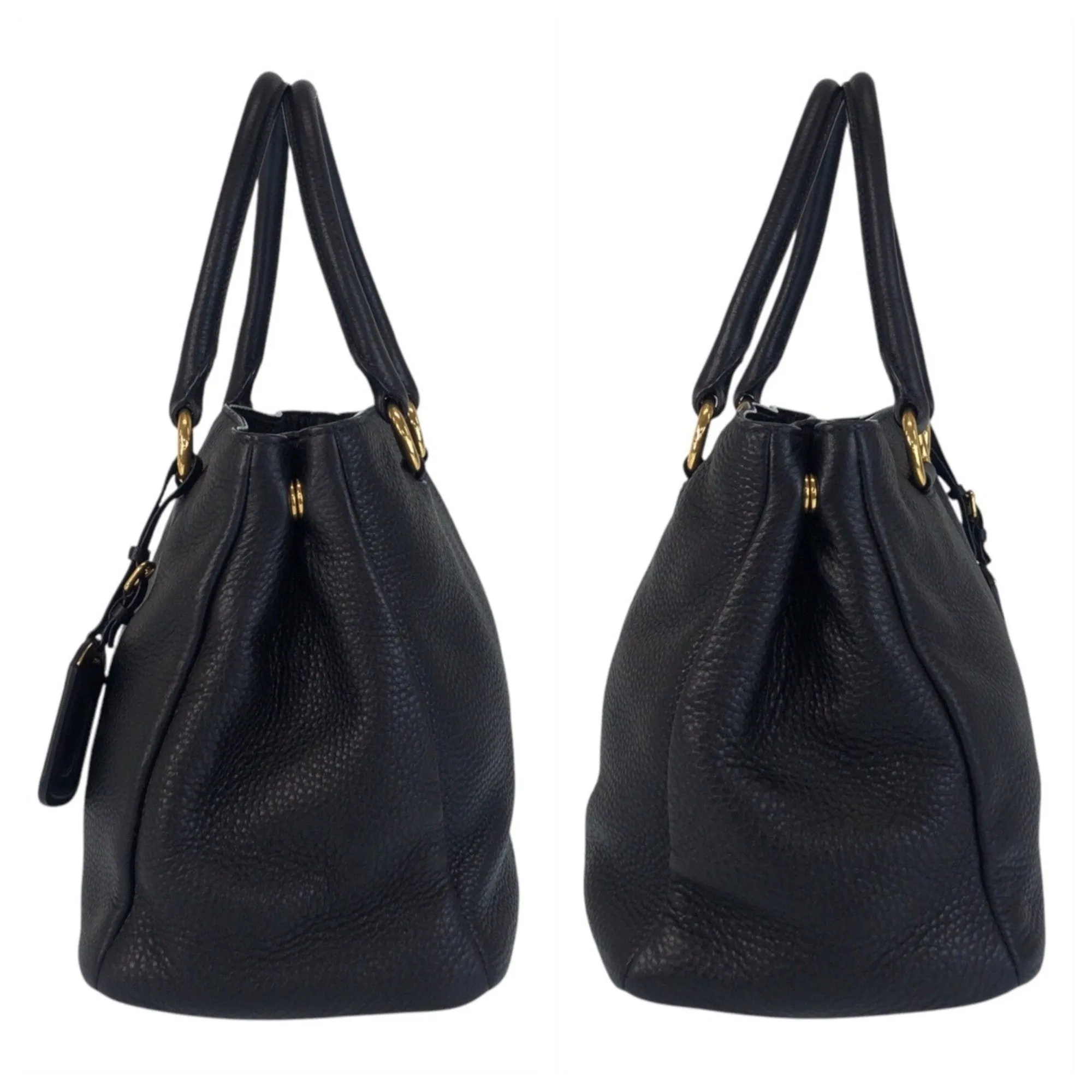 Prada Leather Handbag Tote Bag (Pre-Owned)