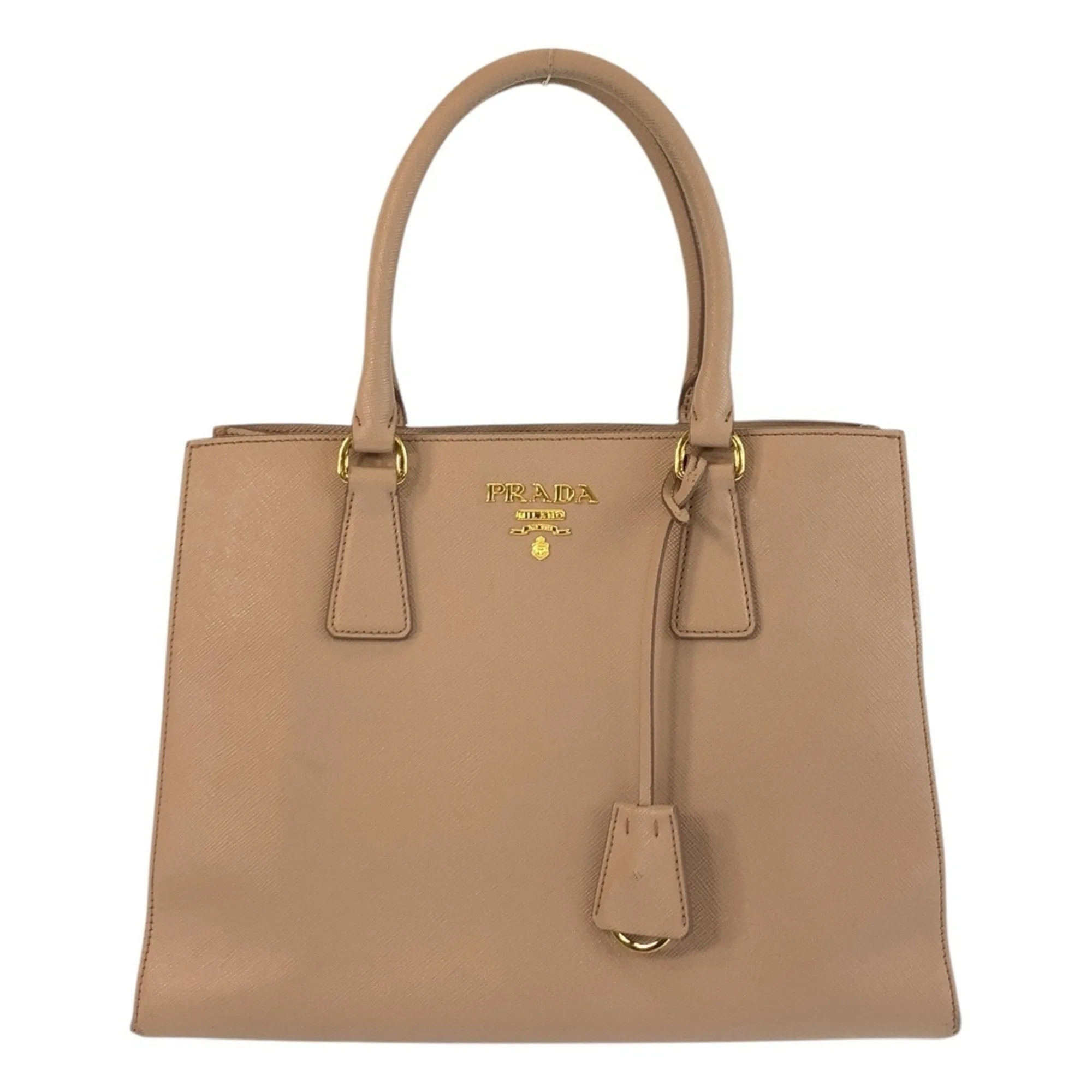 Prada Leather Handbag Tote Bag (Pre-Owned)