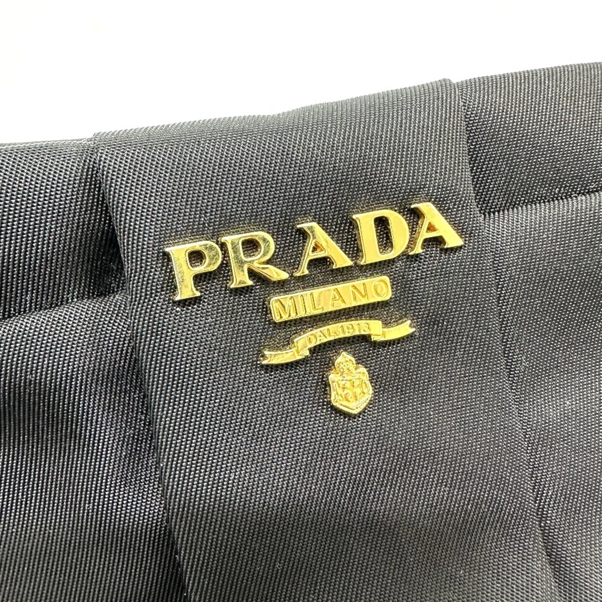 Prada Leather Nylon Pouch (Pre-Owned)