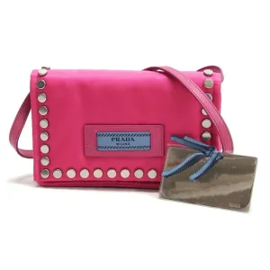 Prada Nylon Clutch Bag Pochette Shoulder Bag (Pre-Owned)