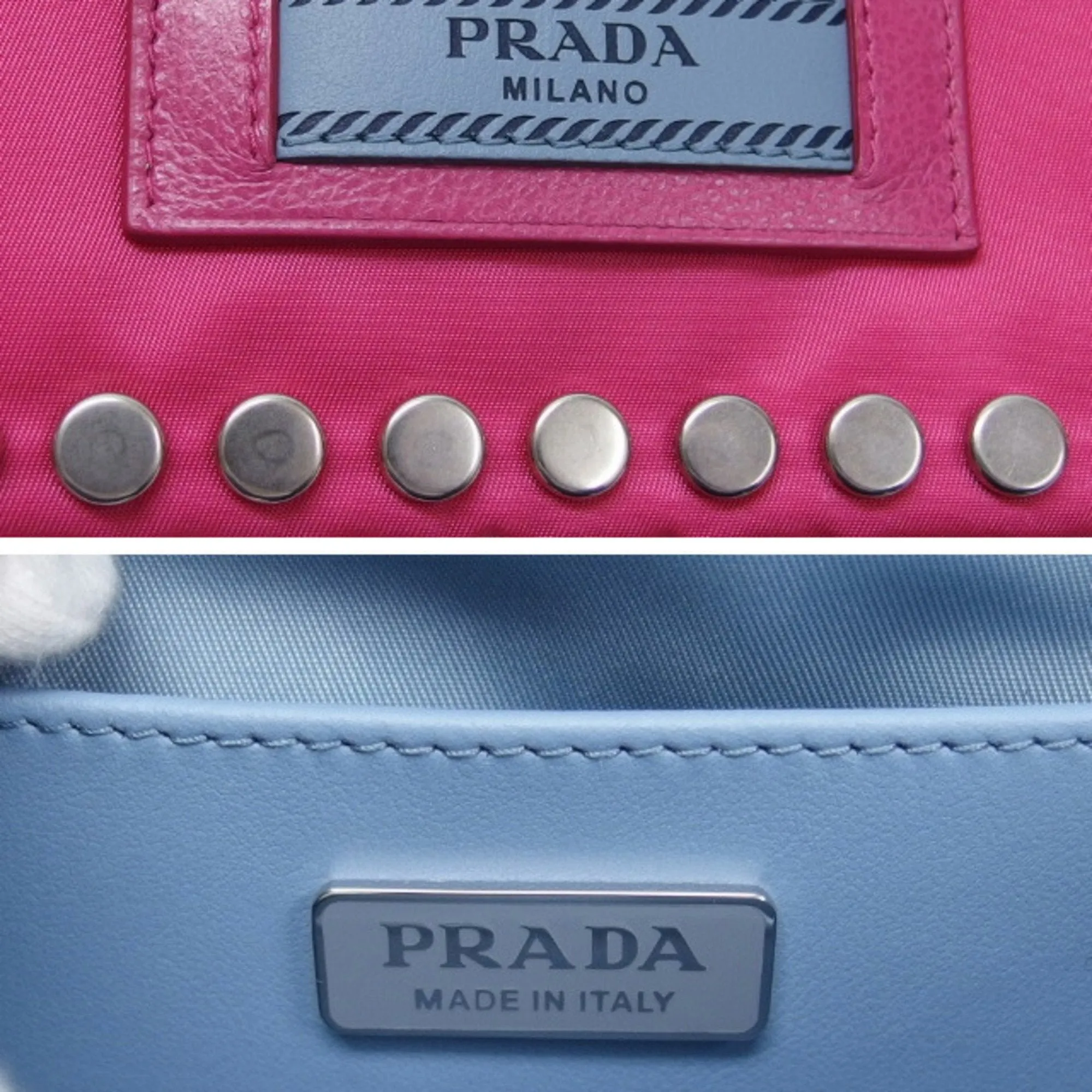 Prada Nylon Clutch Bag Pochette Shoulder Bag (Pre-Owned)