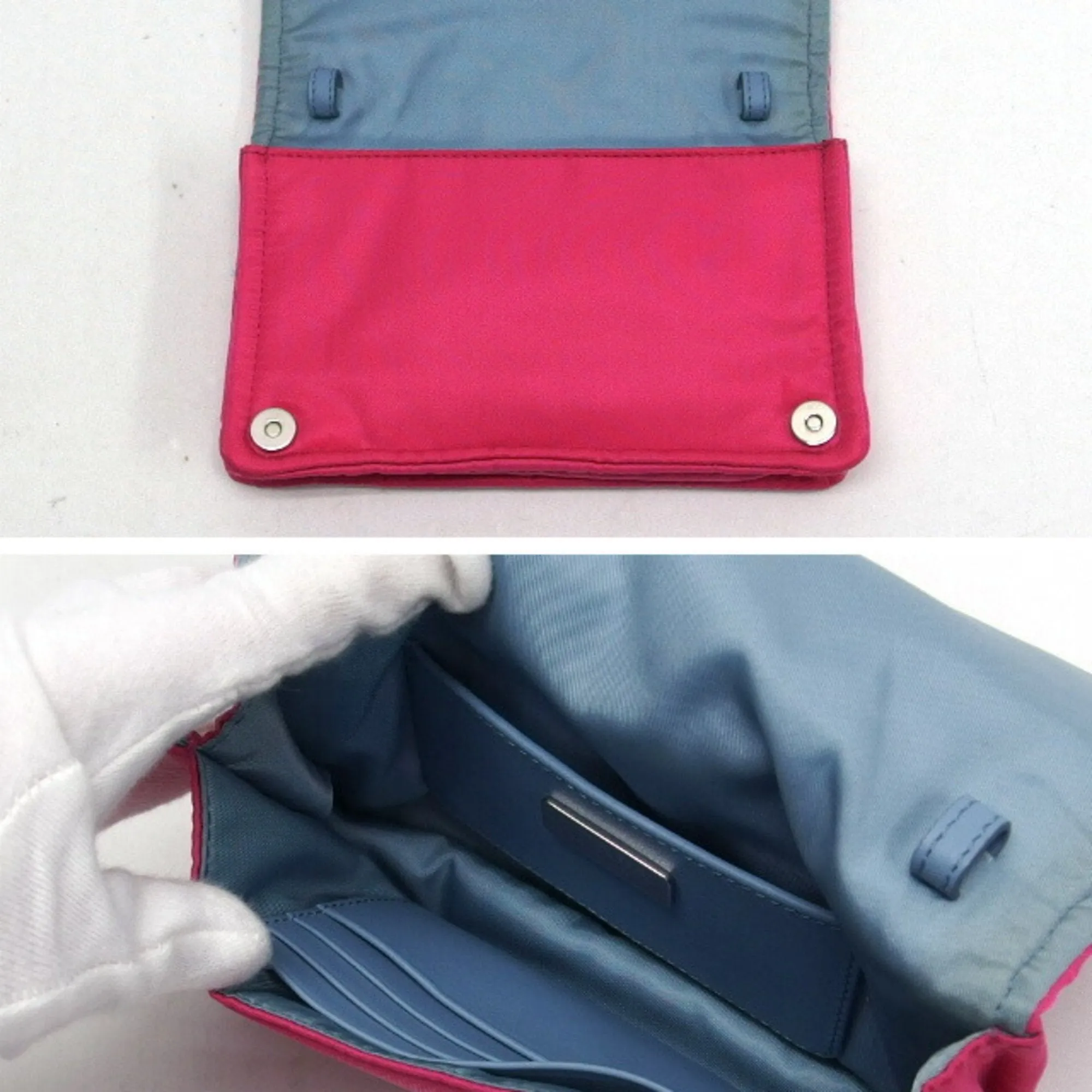 Prada Nylon Clutch Bag Pochette Shoulder Bag (Pre-Owned)