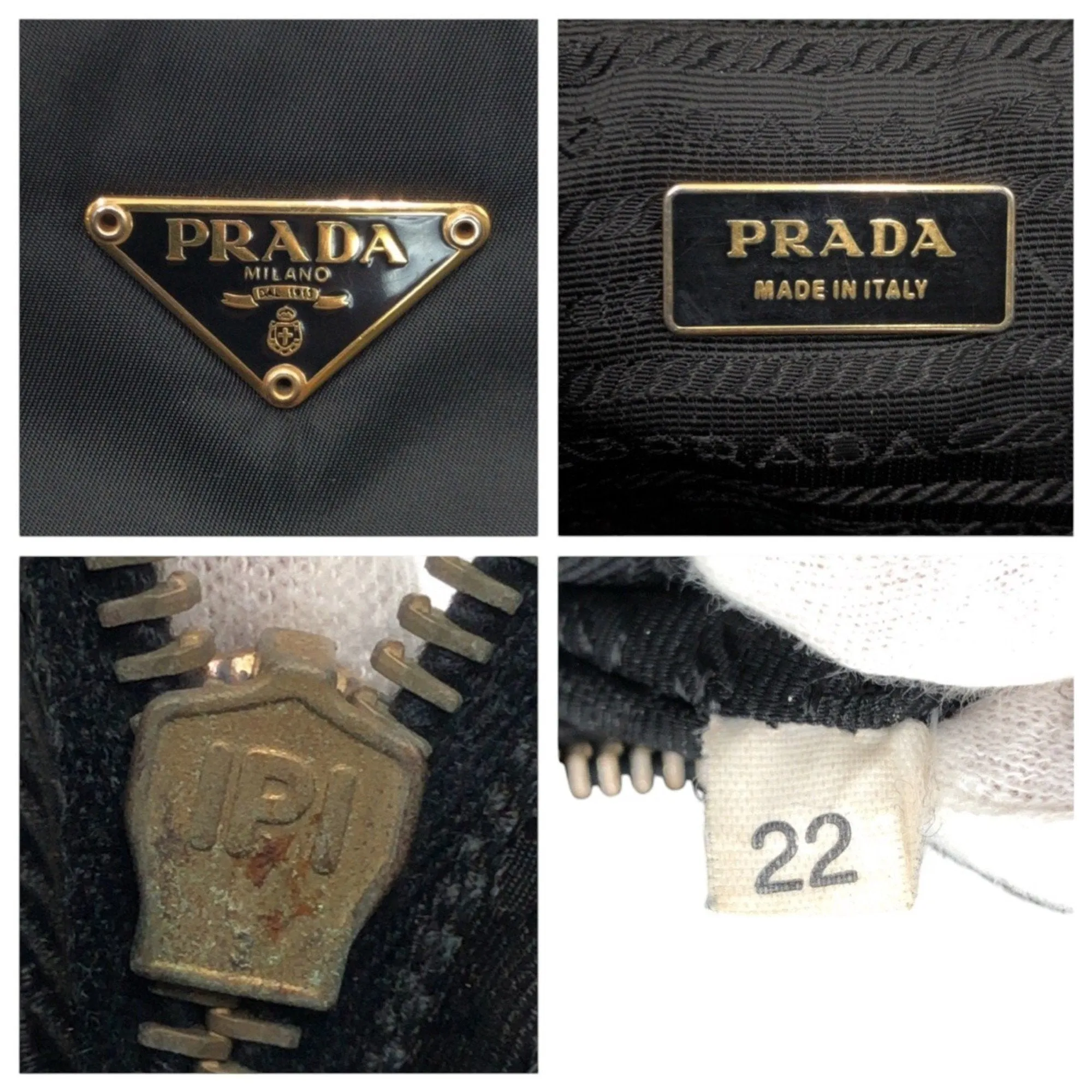 Prada Nylon Handbag Tote Bag (Pre-Owned)