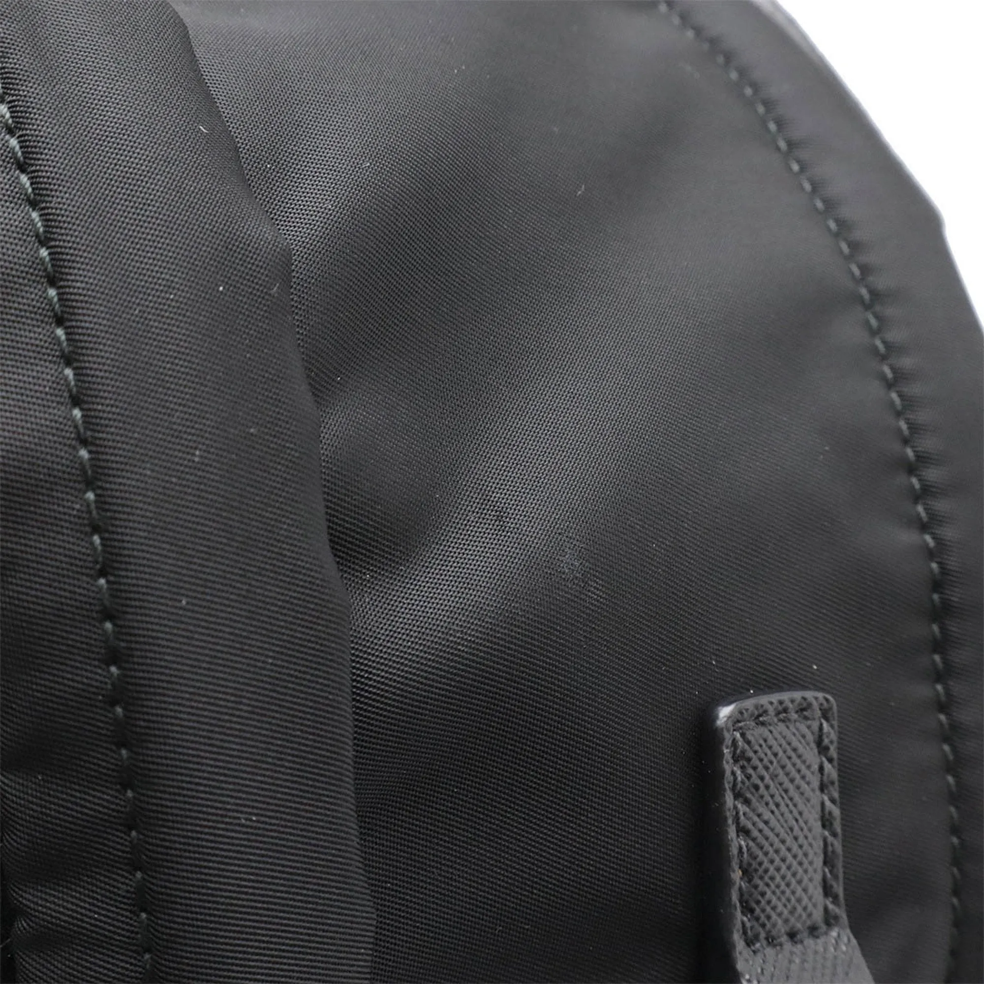 Prada  Nylon Leather Backpack (Pre-Owned)