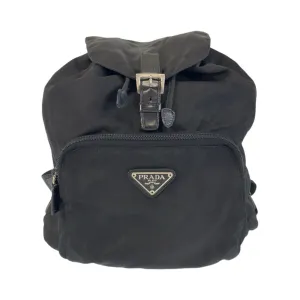 Prada Nylon Leather Backpack (Pre-Owned)