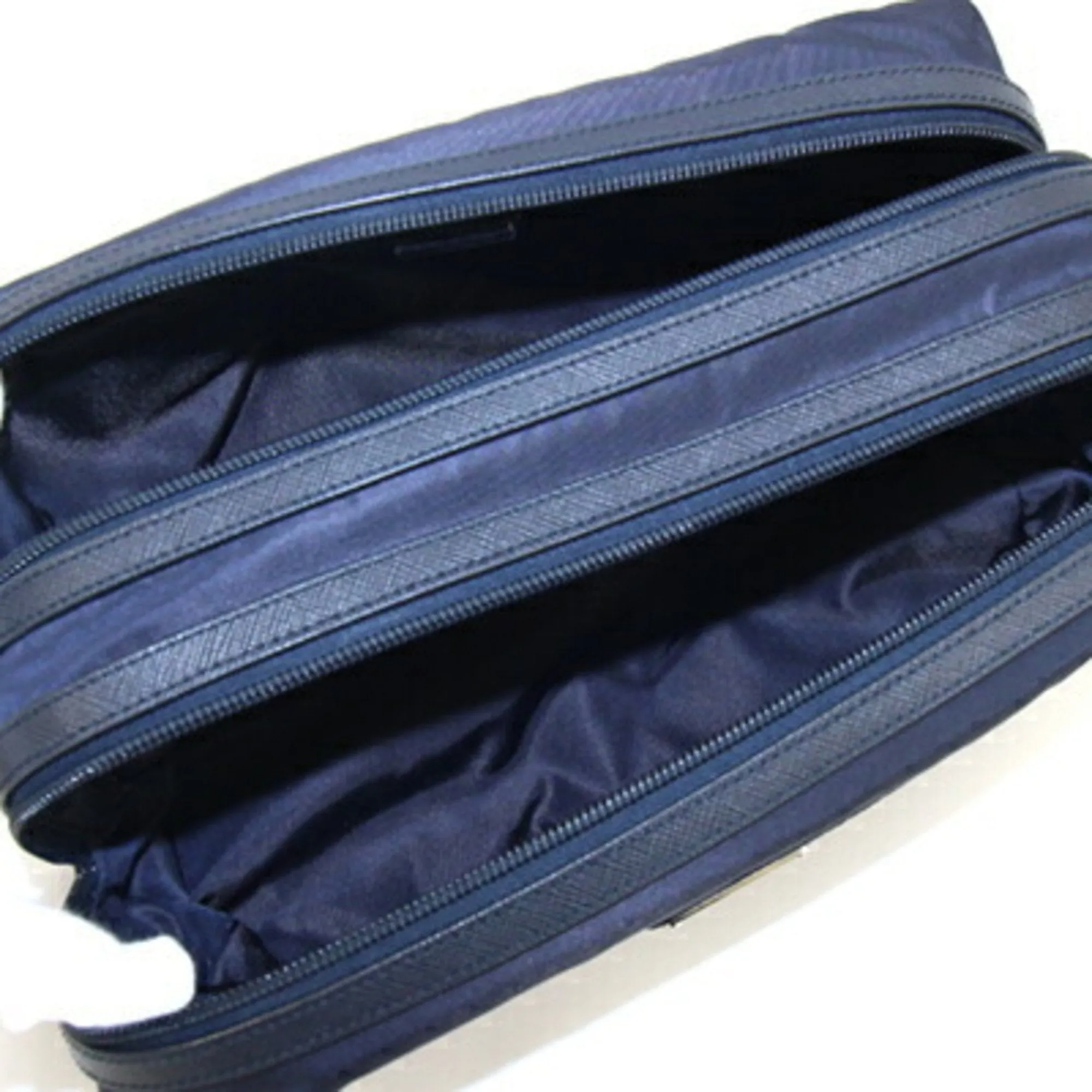 Prada Nylon Leather Clutch Bag (Pre-Owned)