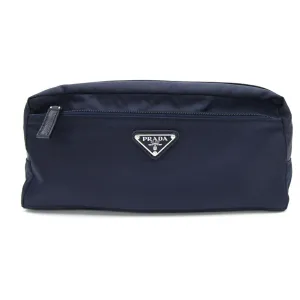 Prada Nylon Leather Clutch Bag (Pre-Owned)