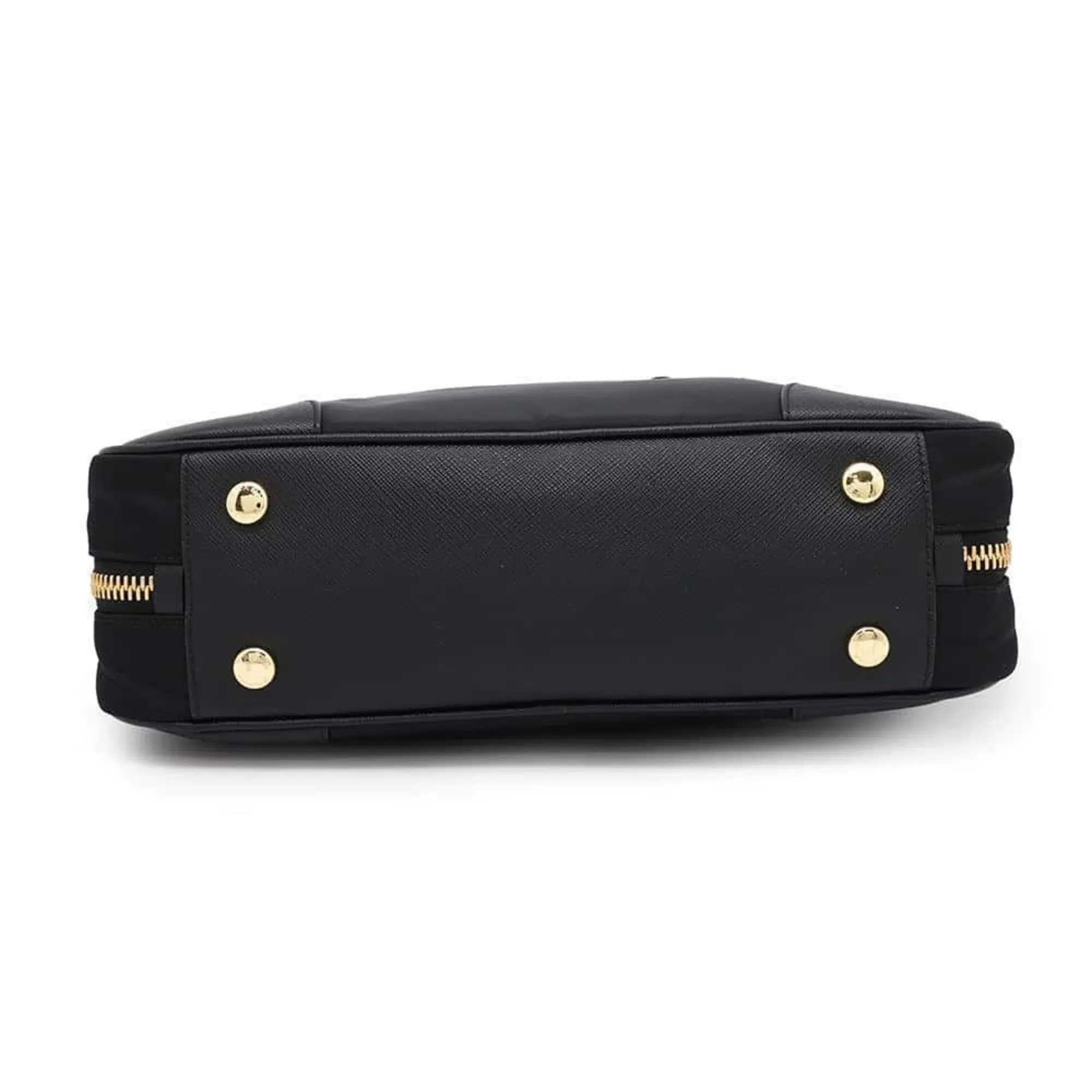 Prada Nylon Leather Handbag (Pre-Owned)