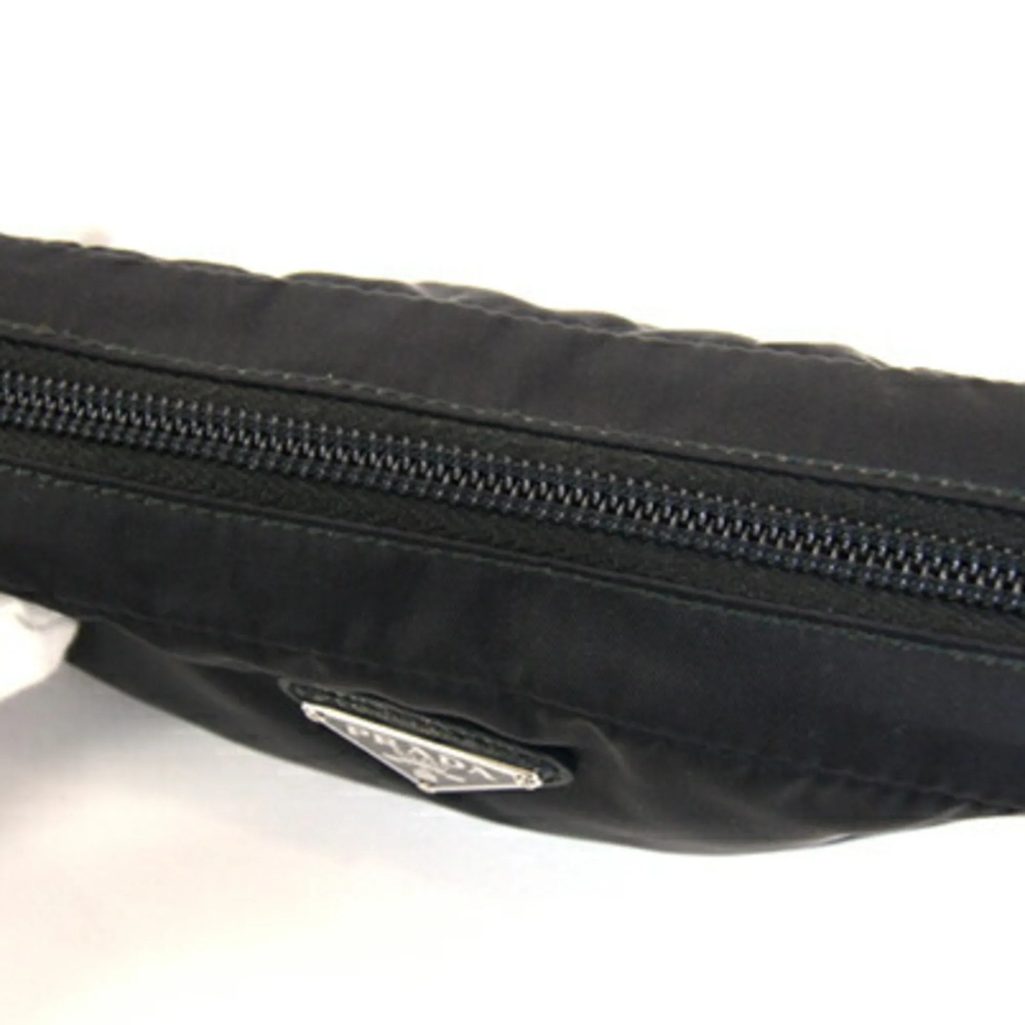 Prada Nylon Leather Pouch (Pre-Owned)
