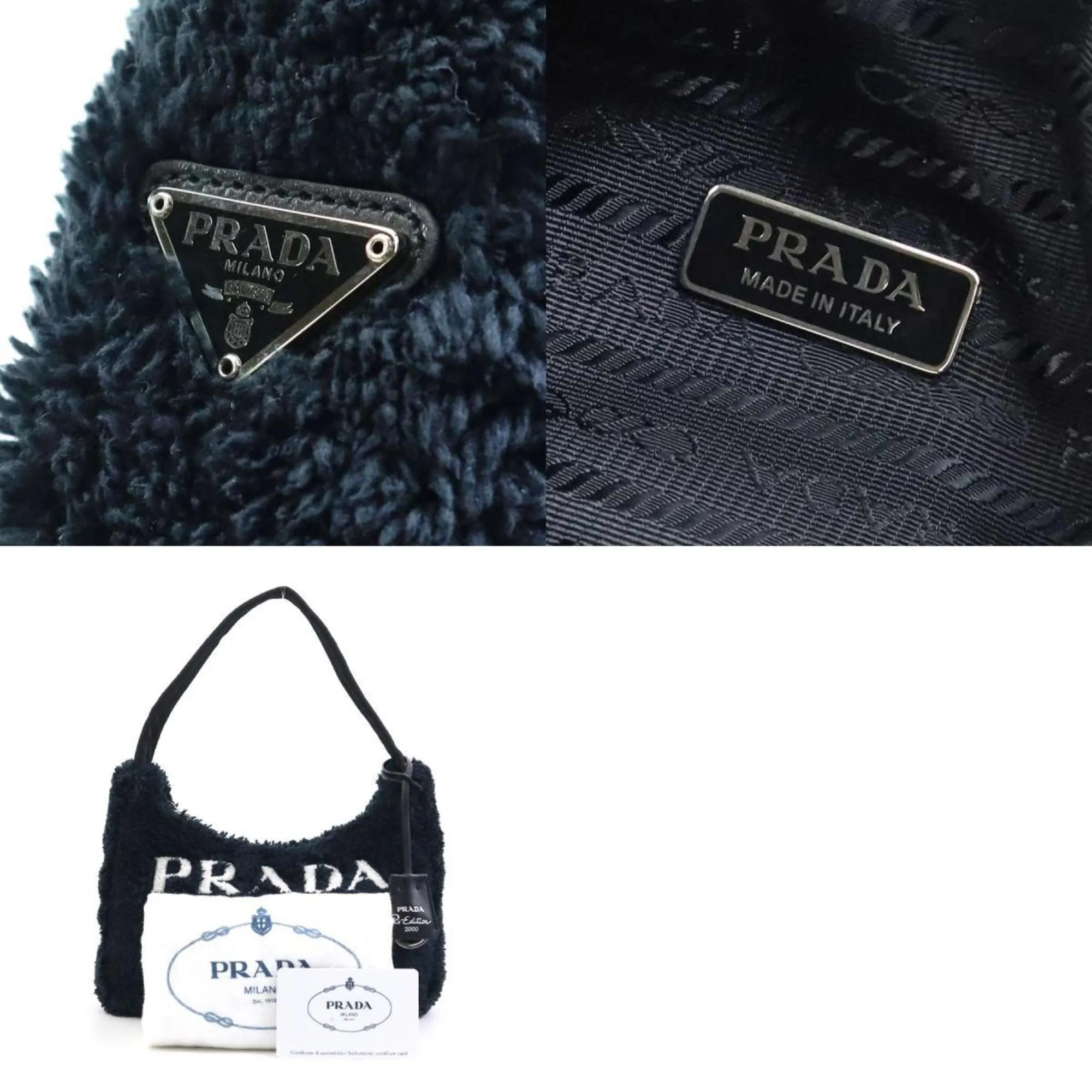 Prada  Pile Fabric Handbag (Pre-Owned)