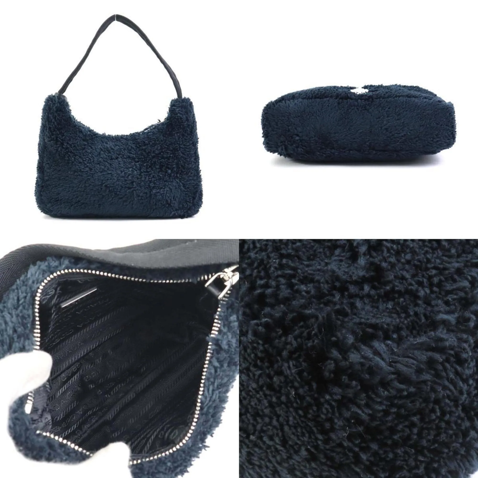 Prada  Pile Fabric Handbag (Pre-Owned)