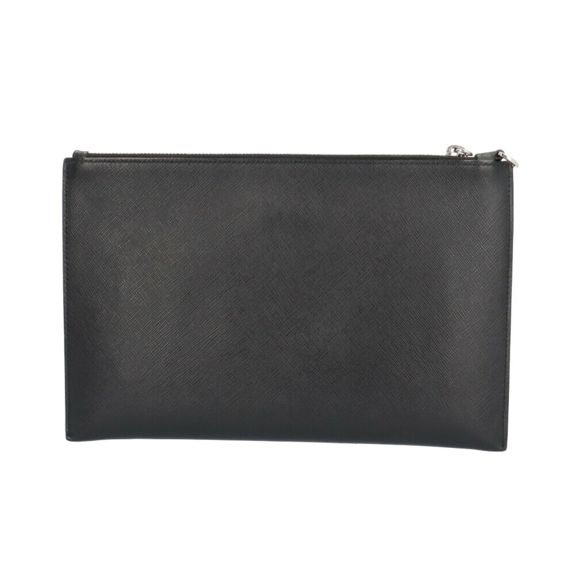Prada Saffiano  Leather Clutch Bag (Pre-Owned)