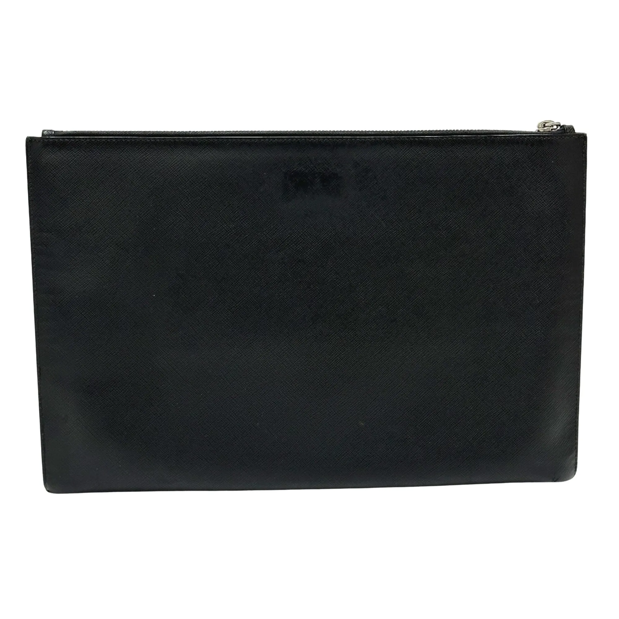Prada Saffiano Leather Clutch Bag (Pre-Owned)