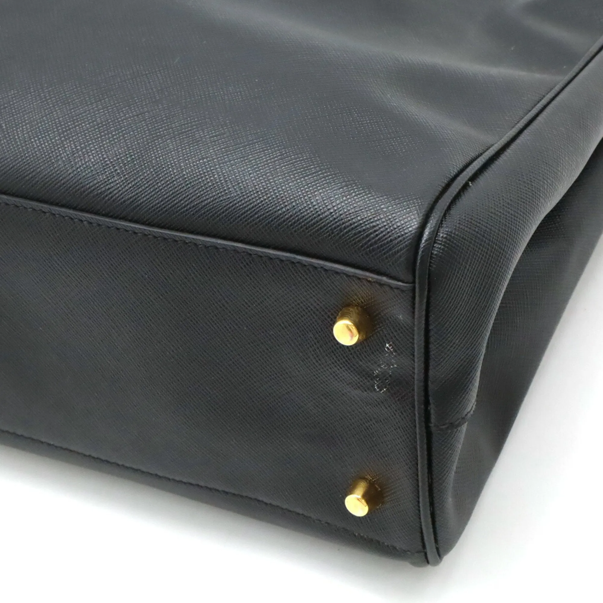 Prada Saffiano  Leather Handbag Tote Bag (Pre-Owned)