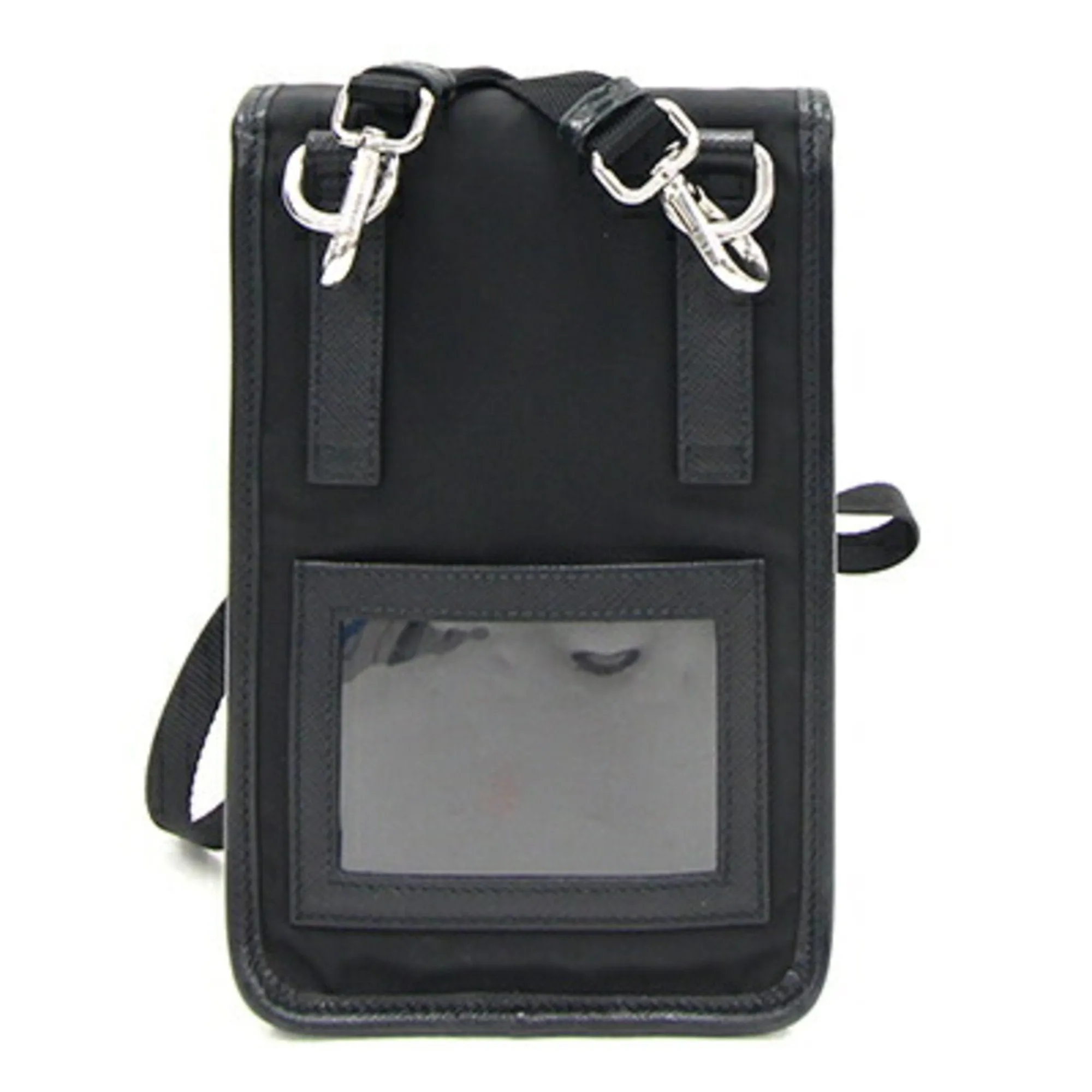 Prada Saffiano Synthetic Clutch Bag (Pre-Owned)