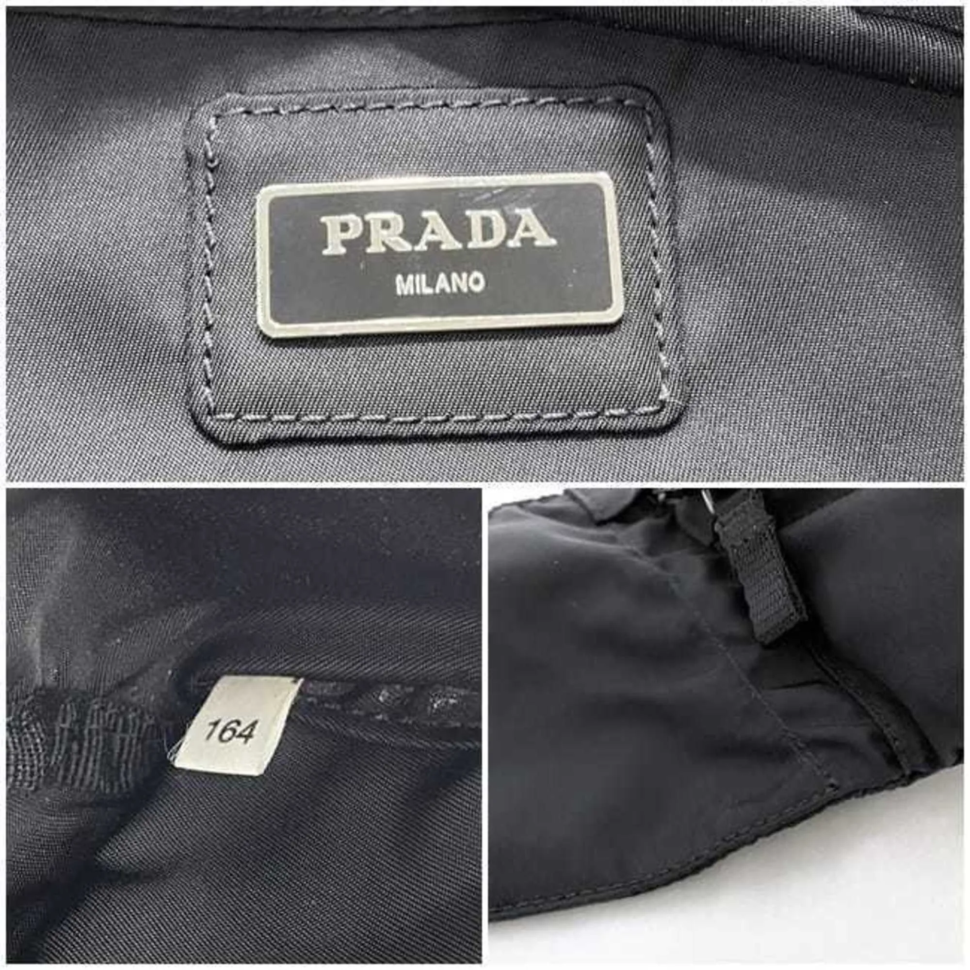 Prada Tessuto Synthetic Clutch Bag (Pre-Owned)