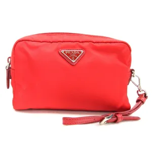 Prada Tessuto Synthetic Clutch Bag (Pre-Owned)