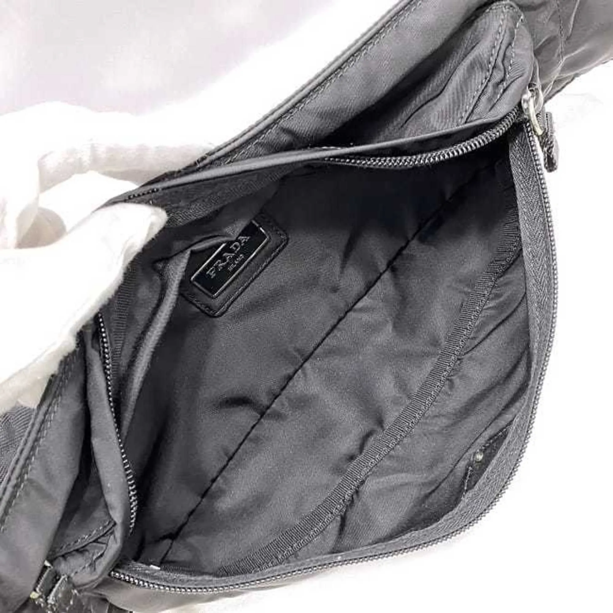 Prada Tessuto Synthetic Clutch Bag (Pre-Owned)