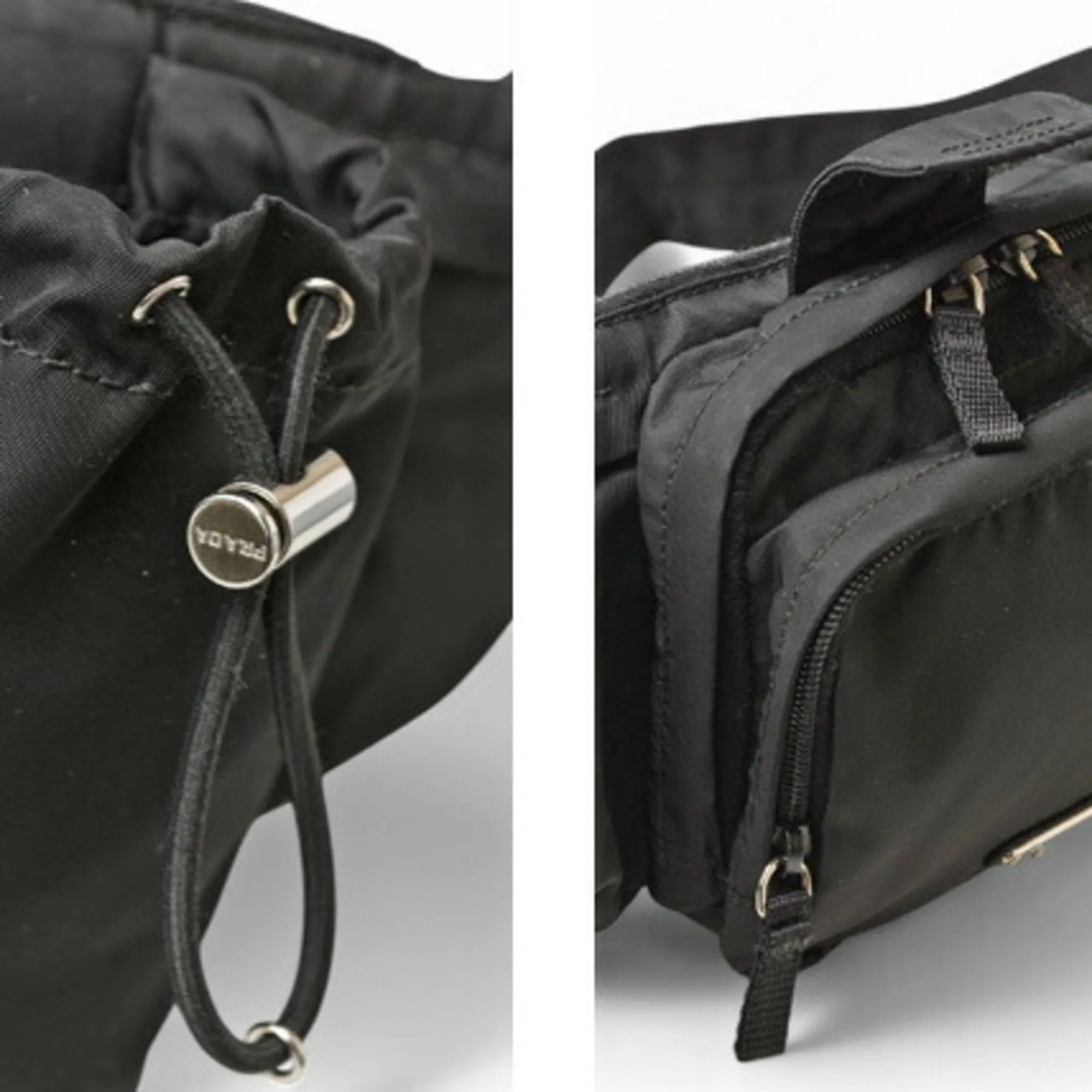 Prada Tessuto Synthetic Clutch Bag (Pre-Owned)