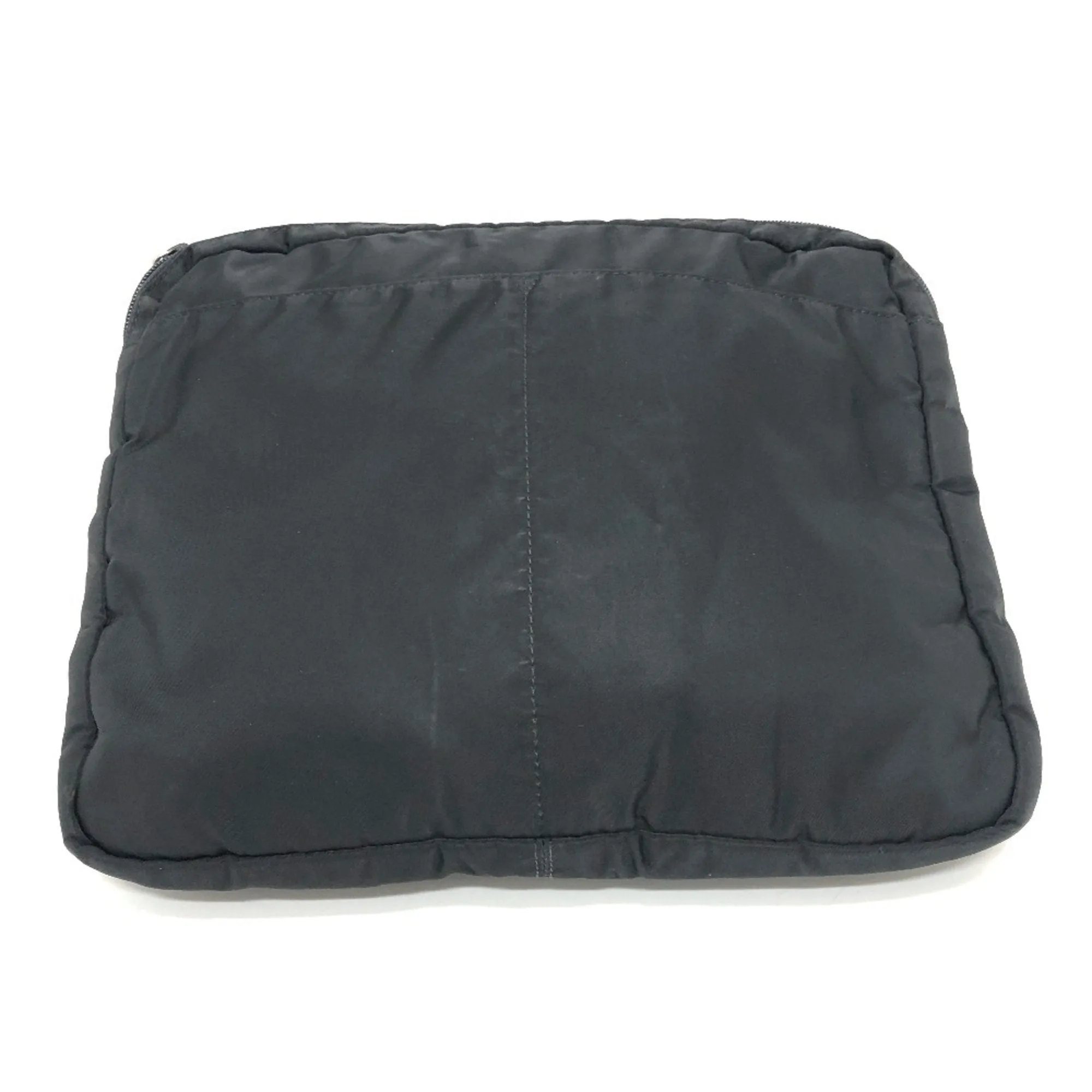 Prada Triangle Logo Synthetic Clutch Bag (Pre-Owned)