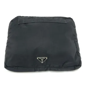Prada Triangle Logo Synthetic Clutch Bag (Pre-Owned)