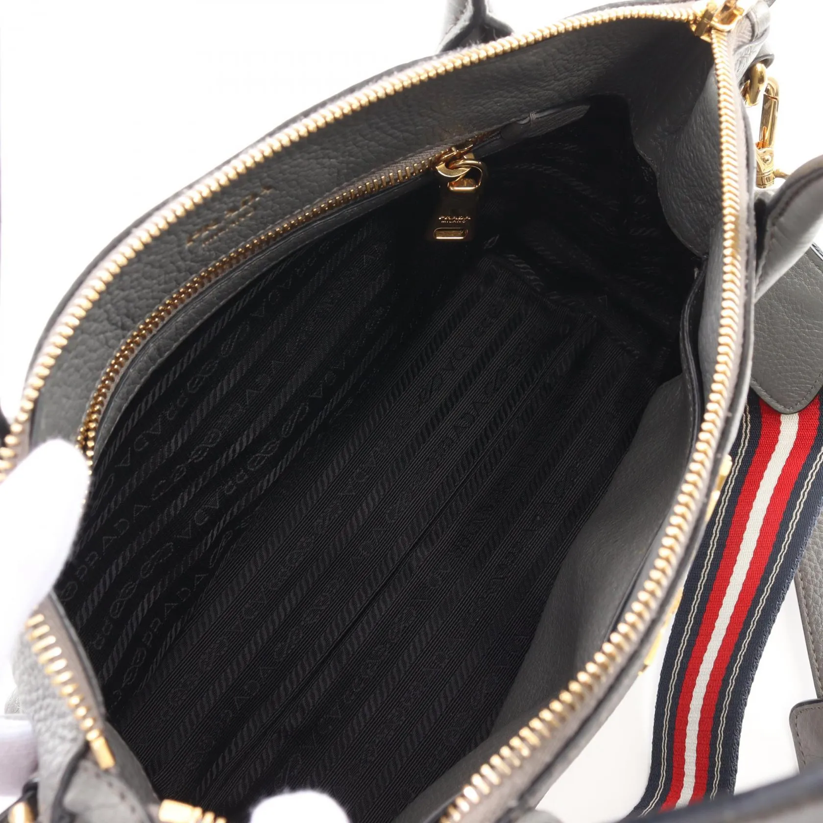 Prada VIT DAINO Leather Handbag
