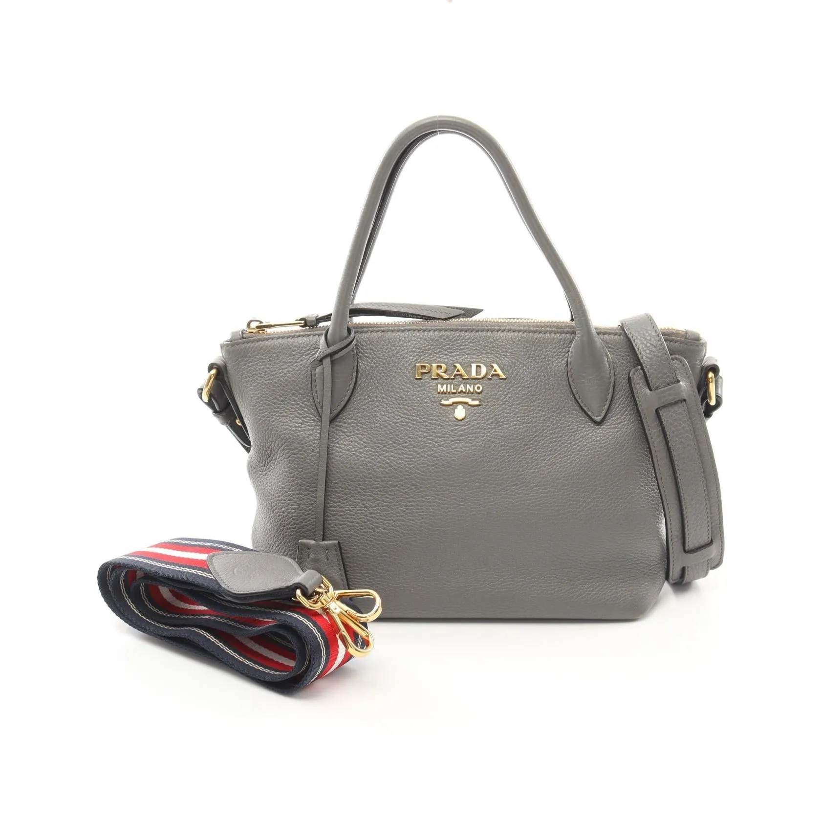 Prada VIT DAINO Leather Handbag