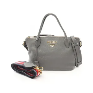 Prada VIT DAINO Leather Handbag