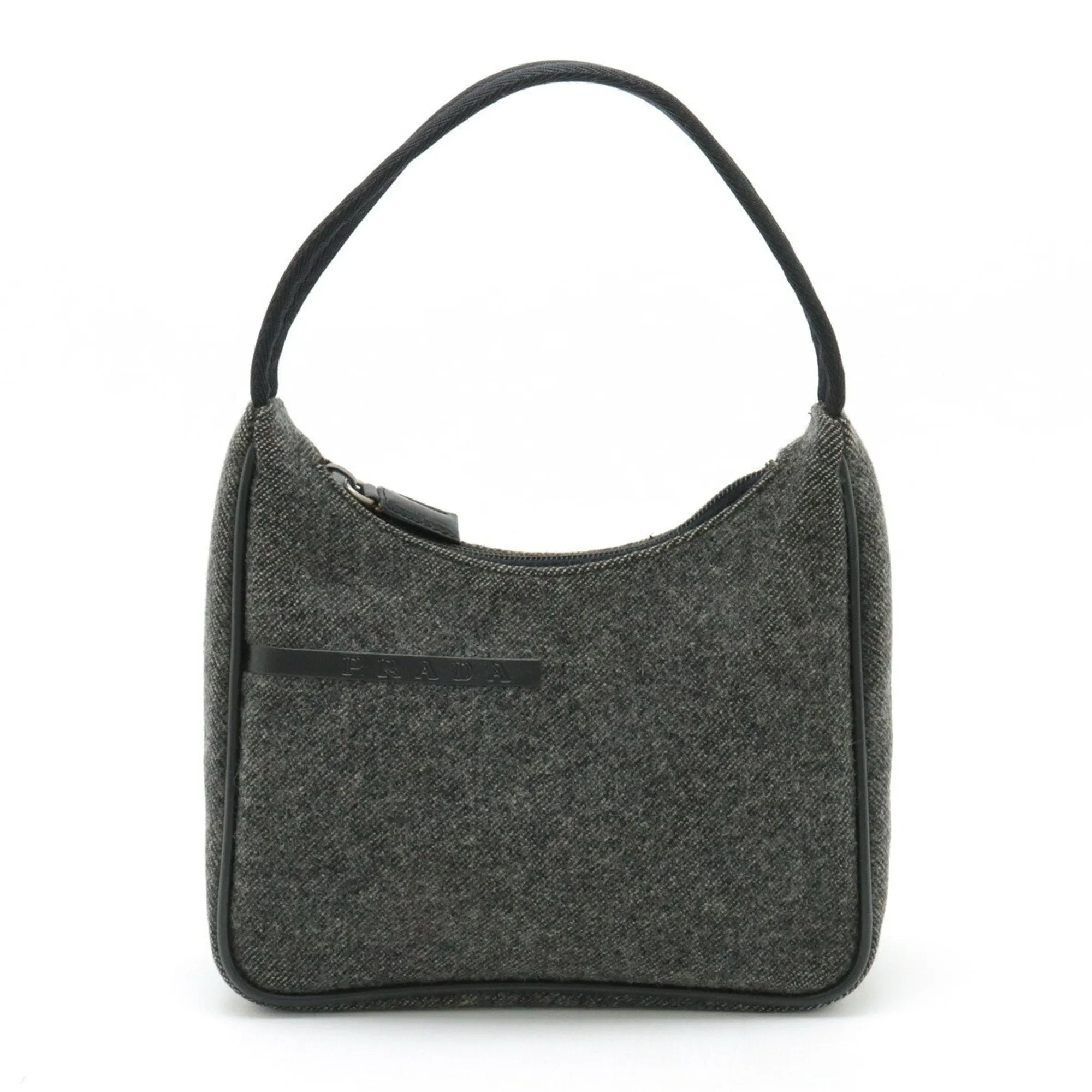 Prada  Wool Nylon Handbag (Pre-Owned)
