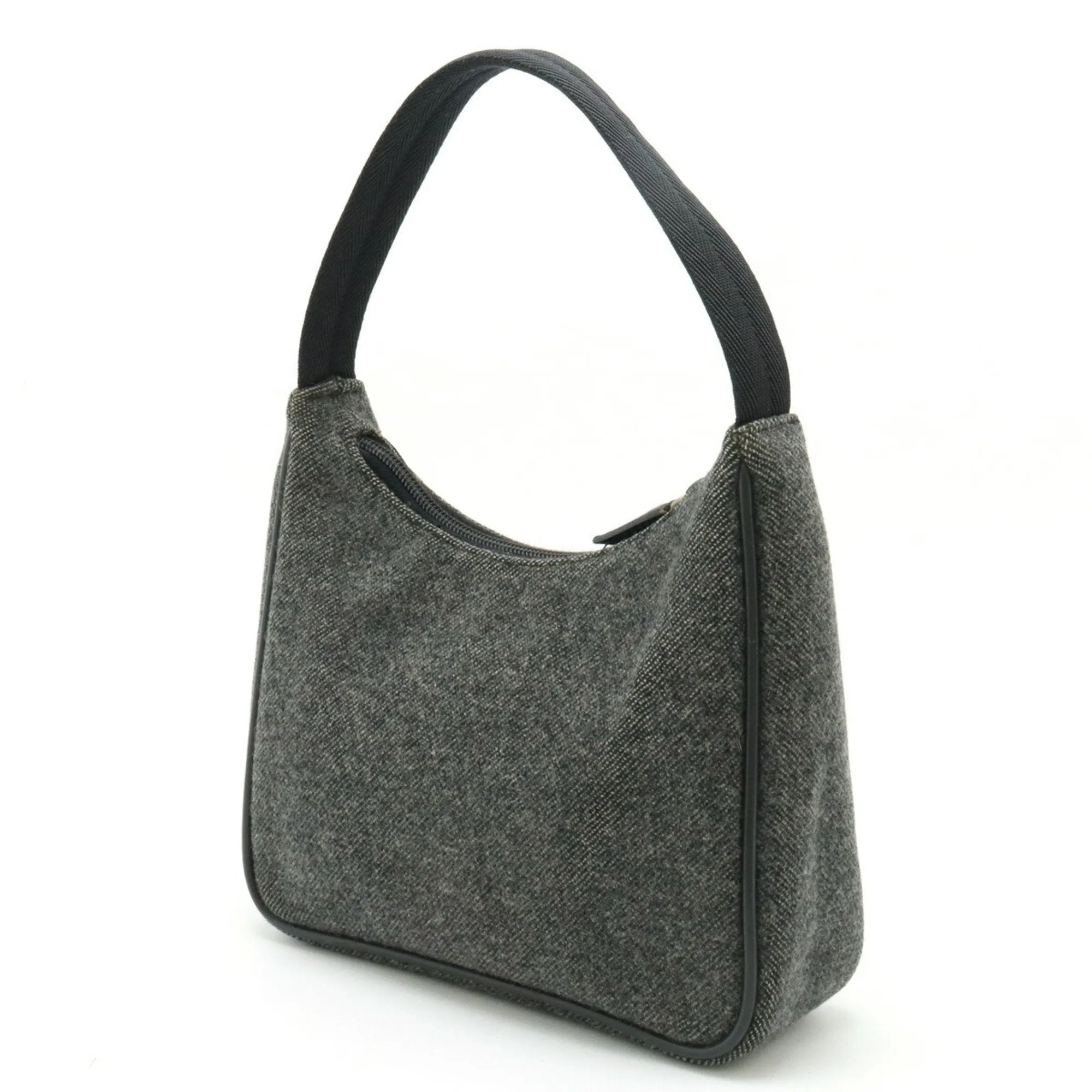 Prada  Wool Nylon Handbag (Pre-Owned)