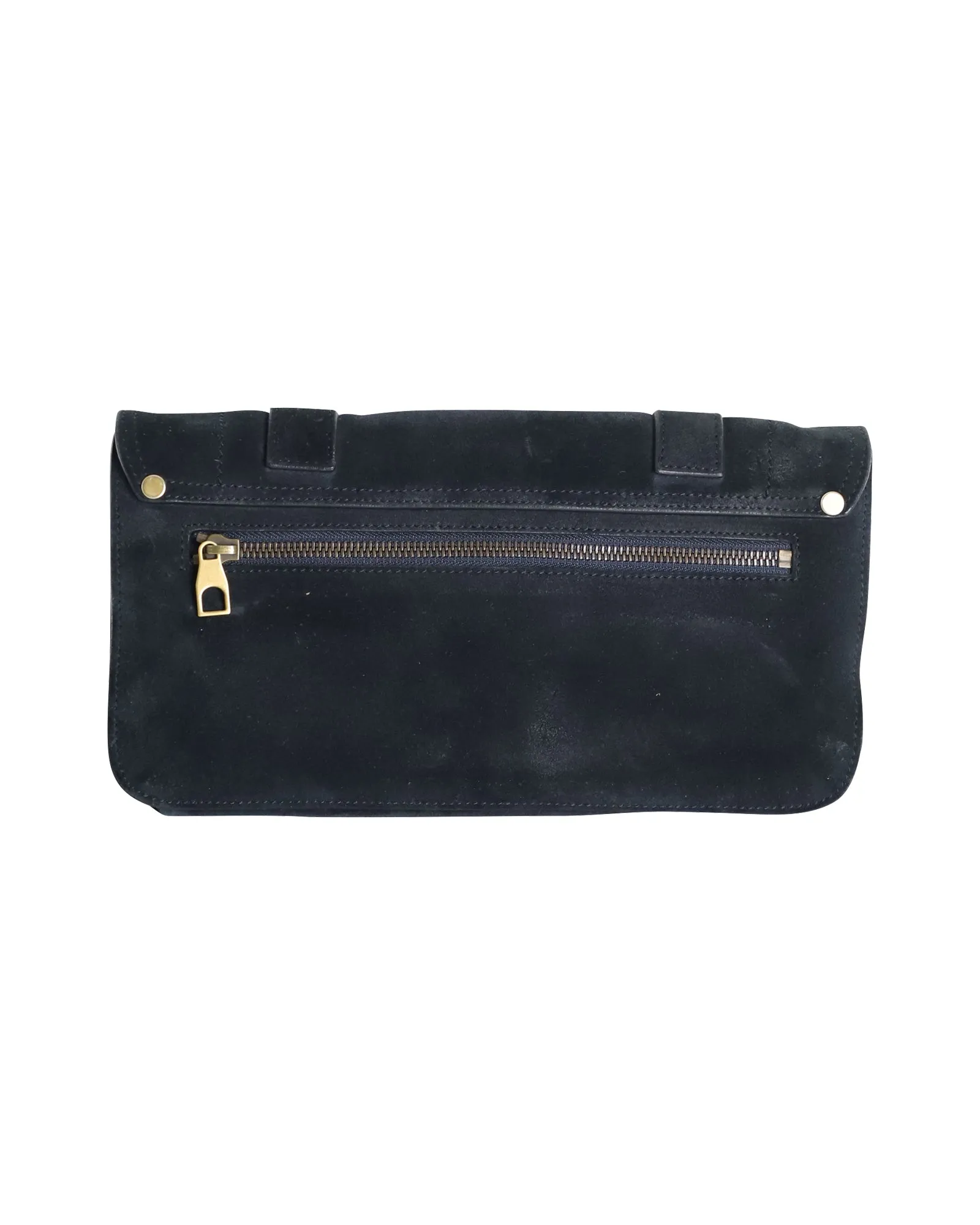 Proenza Schouler Tiny PS1 Satchel in Midnight Blue Suede