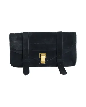 Proenza Schouler Tiny PS1 Satchel in Midnight Blue Suede