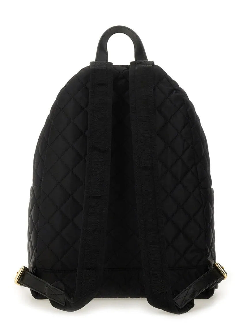 Quilted Logo" Backpack