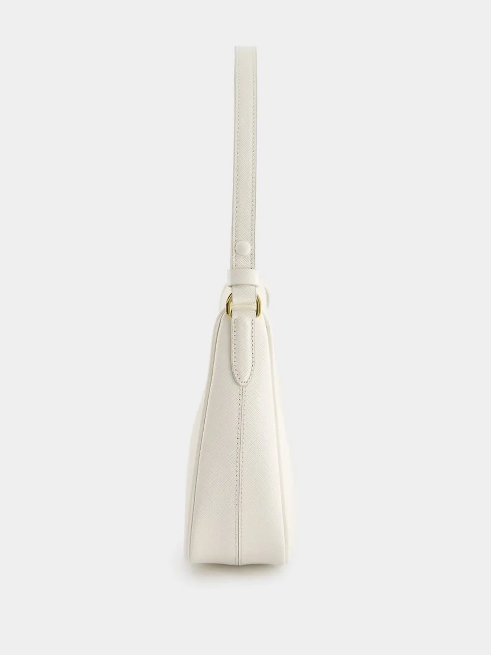 Re-Edition Saffiano White Leather Mini Bag