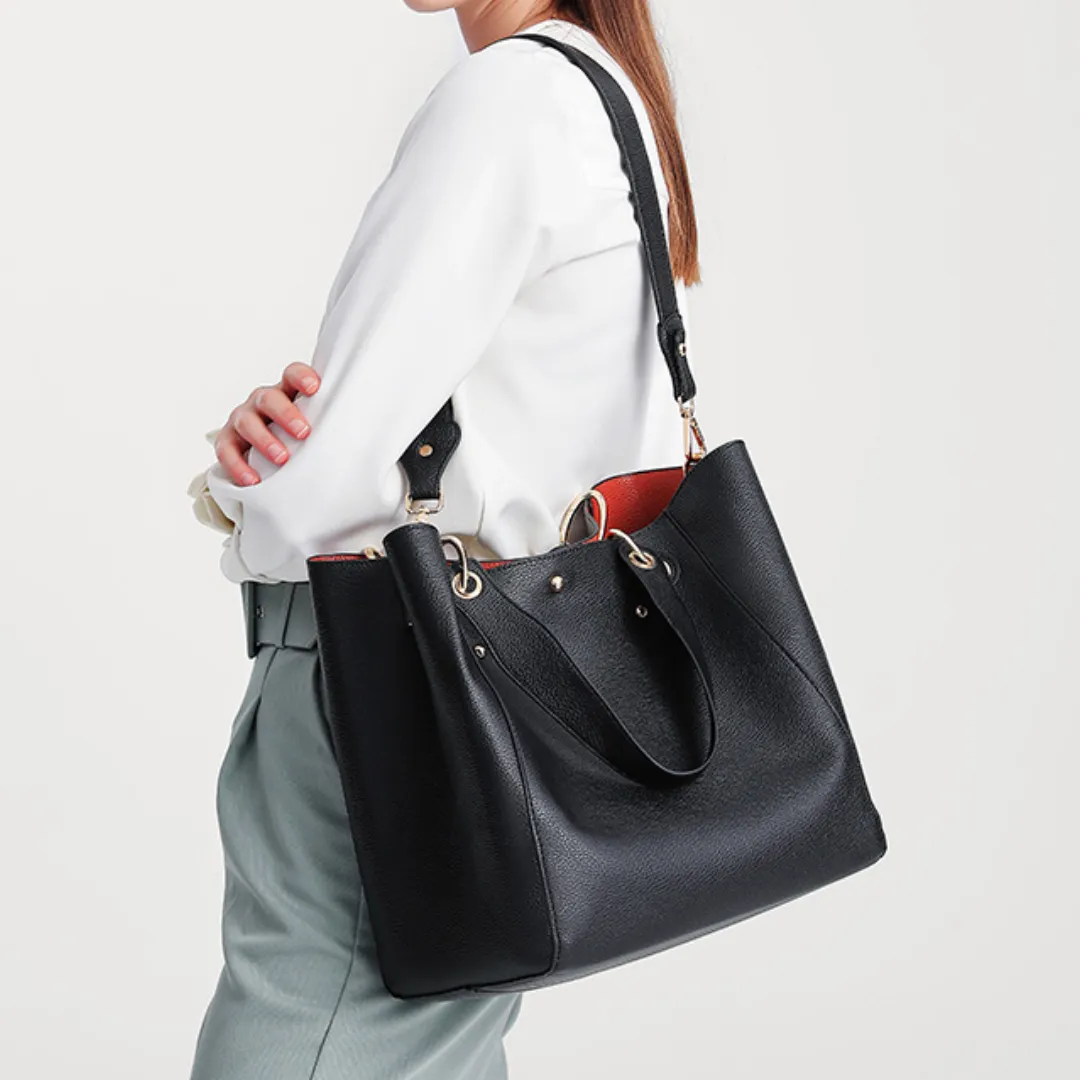 Retro Mother and Child Handbag Tote