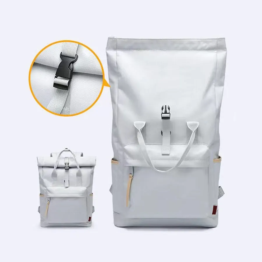 Roll top Ttravel Backpack Laptop Casual Daypack Bookbag