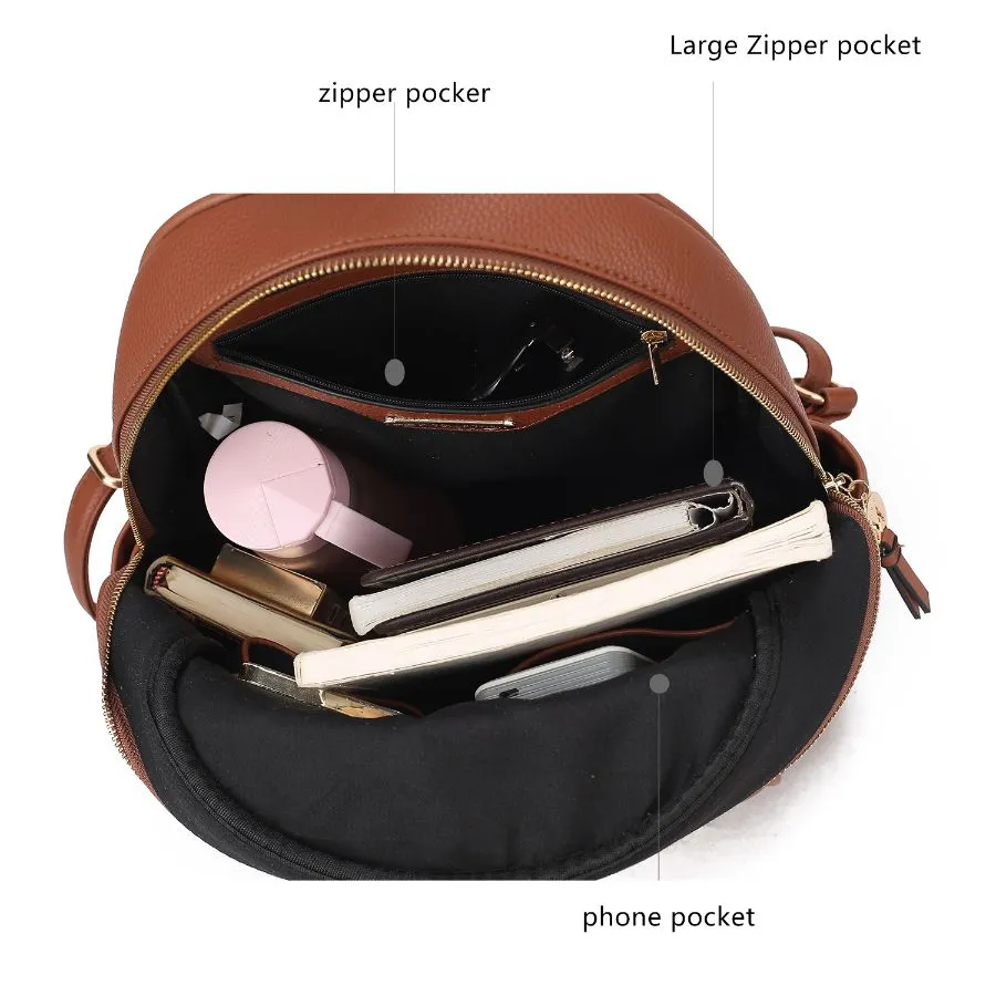 Romana Vegan Leather Womens Backpack