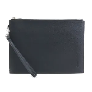 Saint Laurent Leather Clutch Bag (Pre-Owned)