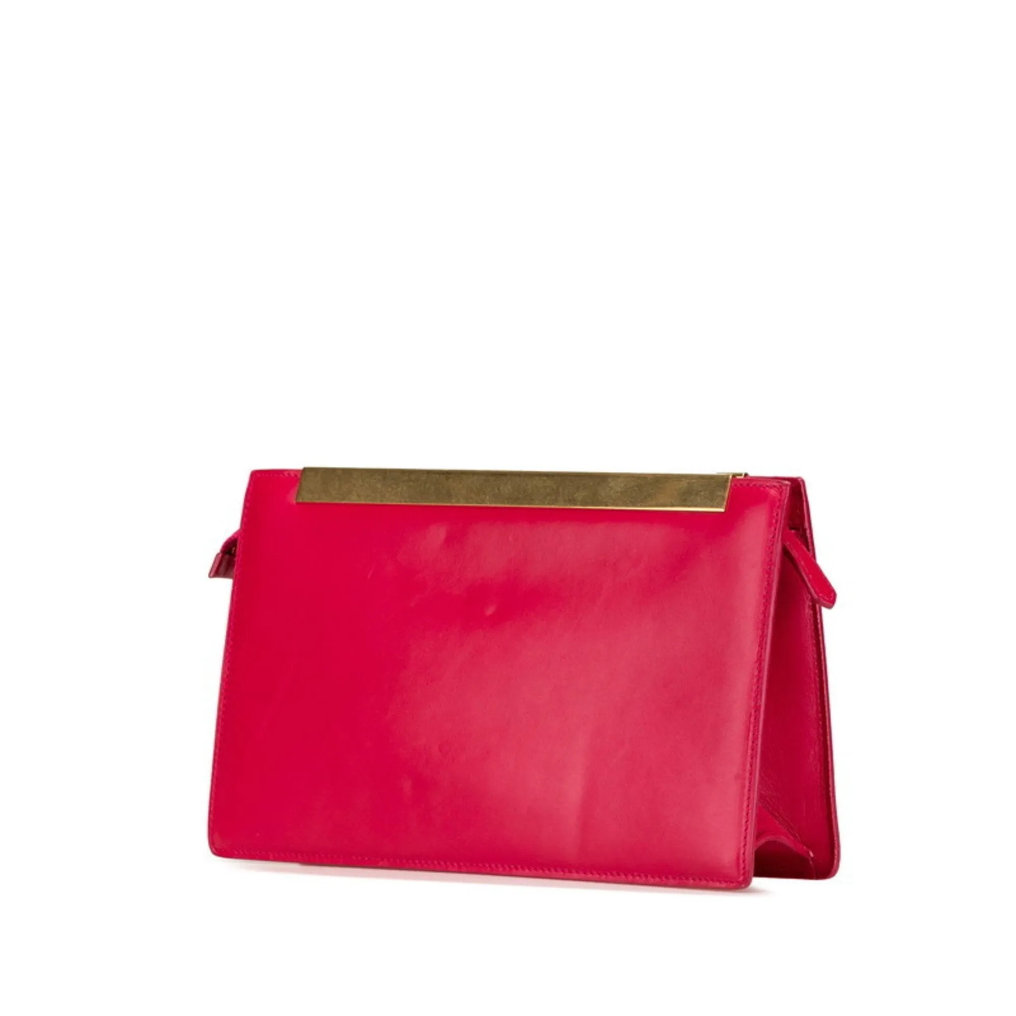 Saint Laurent Leather Clutch Bag (Pre-Owned)