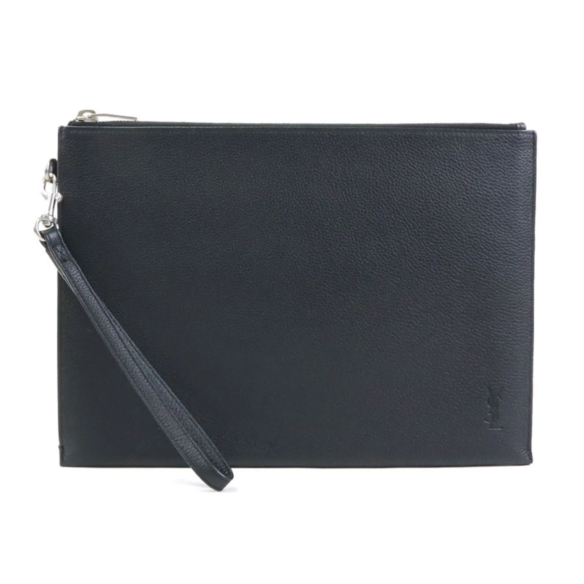 Saint Laurent Leather Clutch Bag (Pre-Owned)