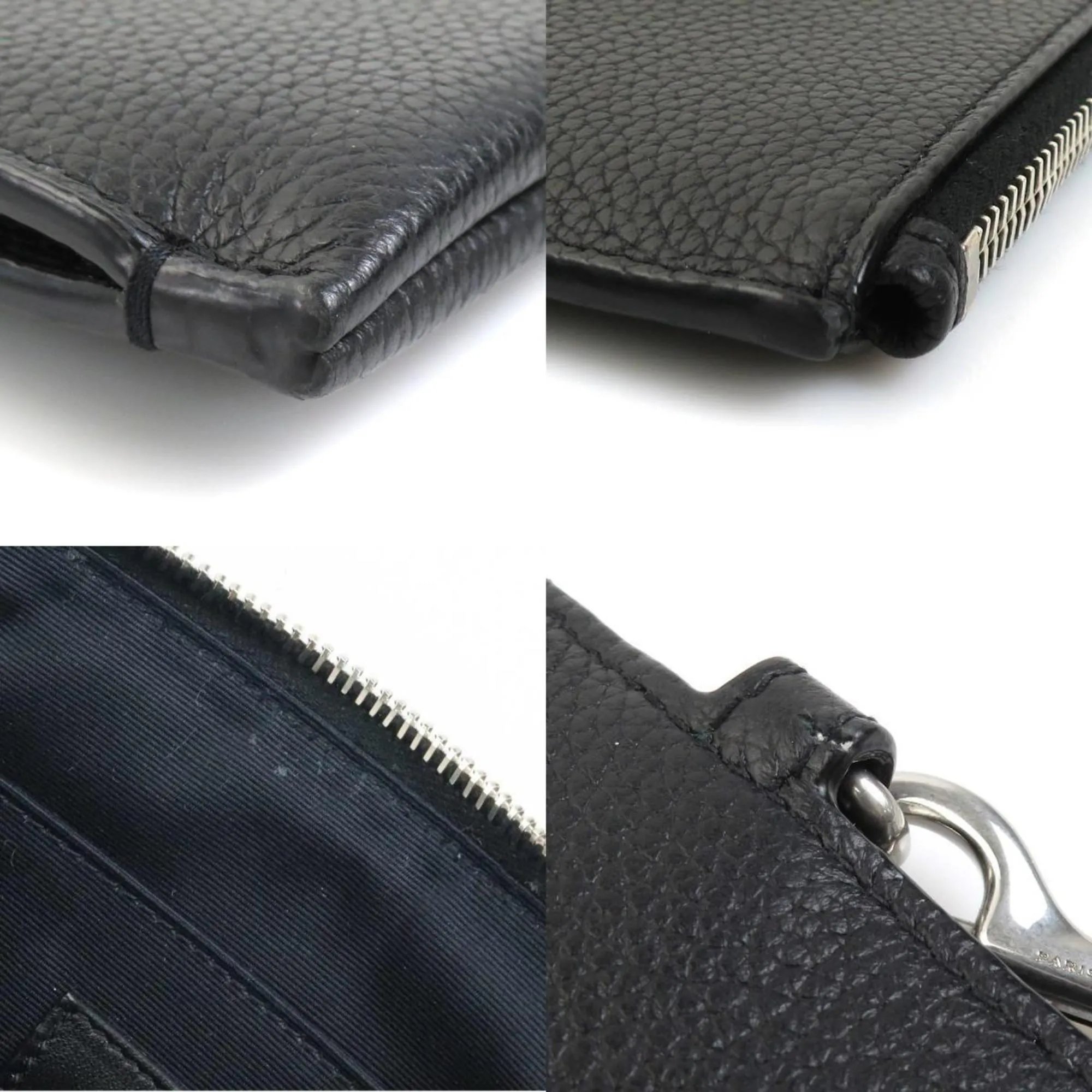 Saint Laurent Leather Clutch Bag (Pre-Owned)