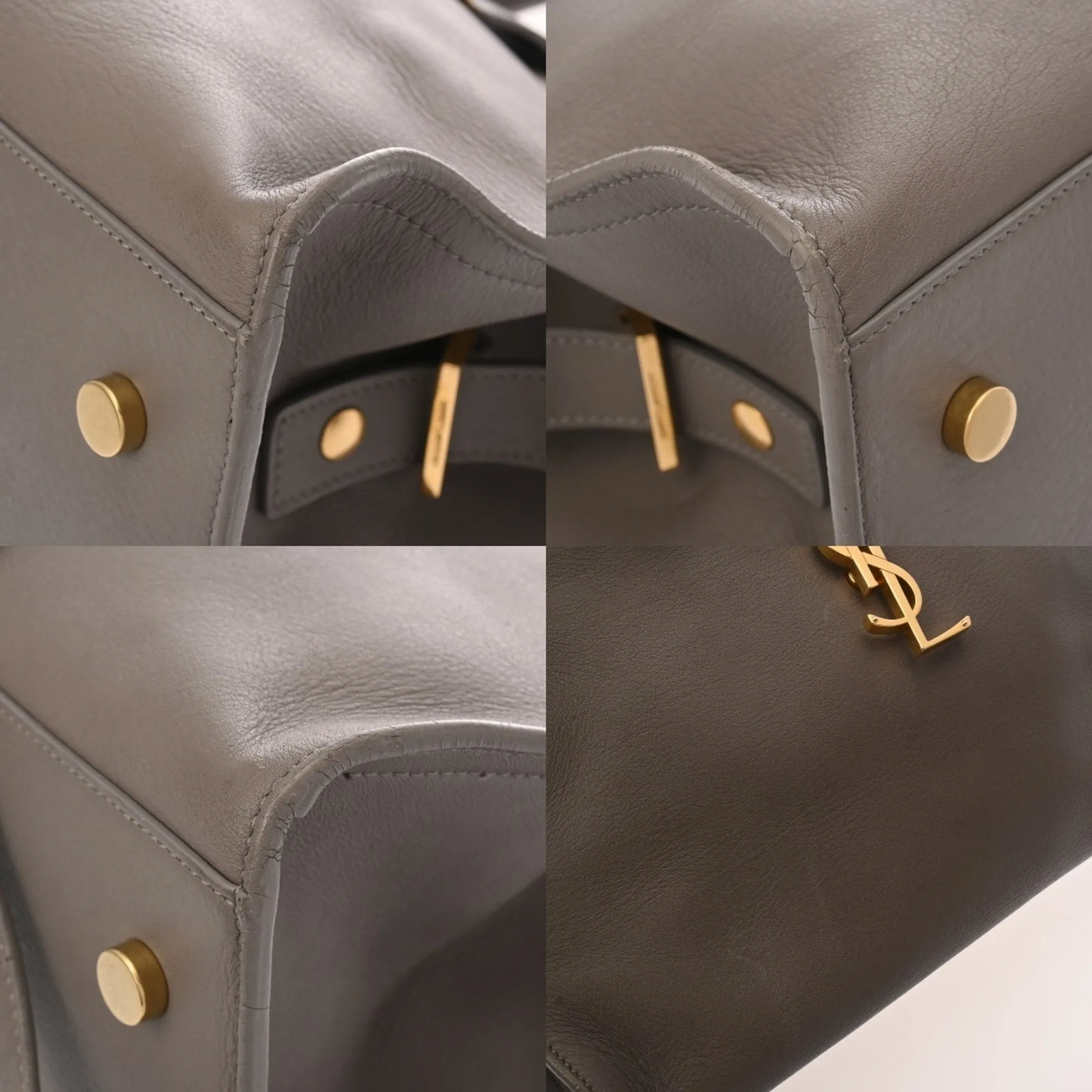 Saint Laurent Leather Handbag (Pre-Owned)