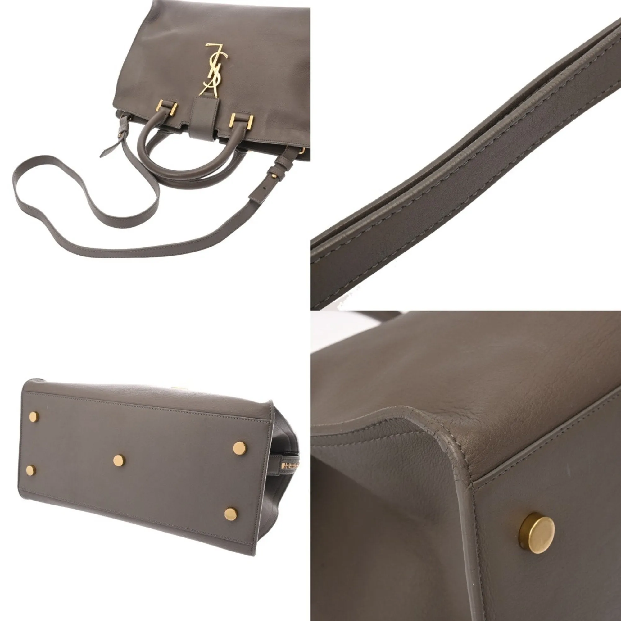 Saint Laurent Leather Handbag (Pre-Owned)