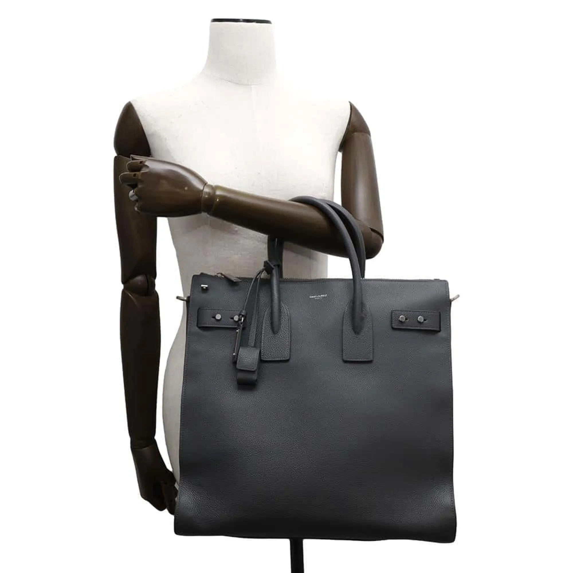 Saint Laurent Leather Tote Bag (Pre-Owned)