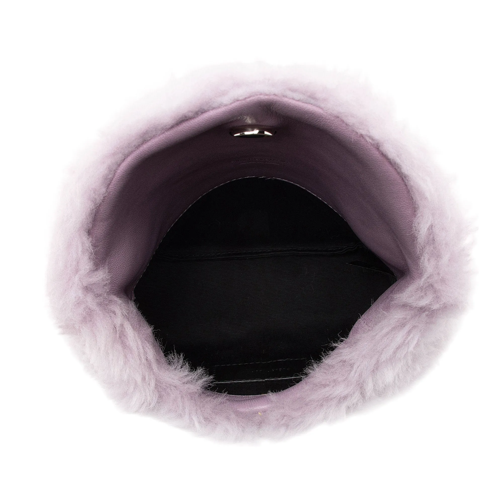 Saint Laurent Shearling Puffer LouLou Clutch