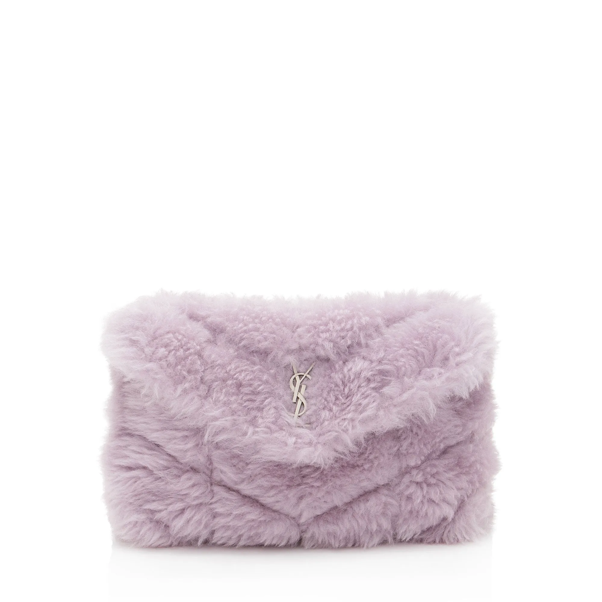 Saint Laurent Shearling Puffer LouLou Clutch