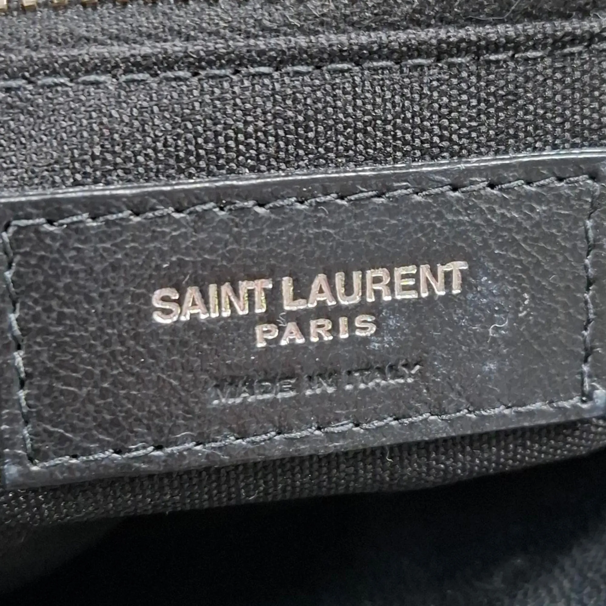 Saint Laurent Tall Puffer Tote Bag in Black Nylon