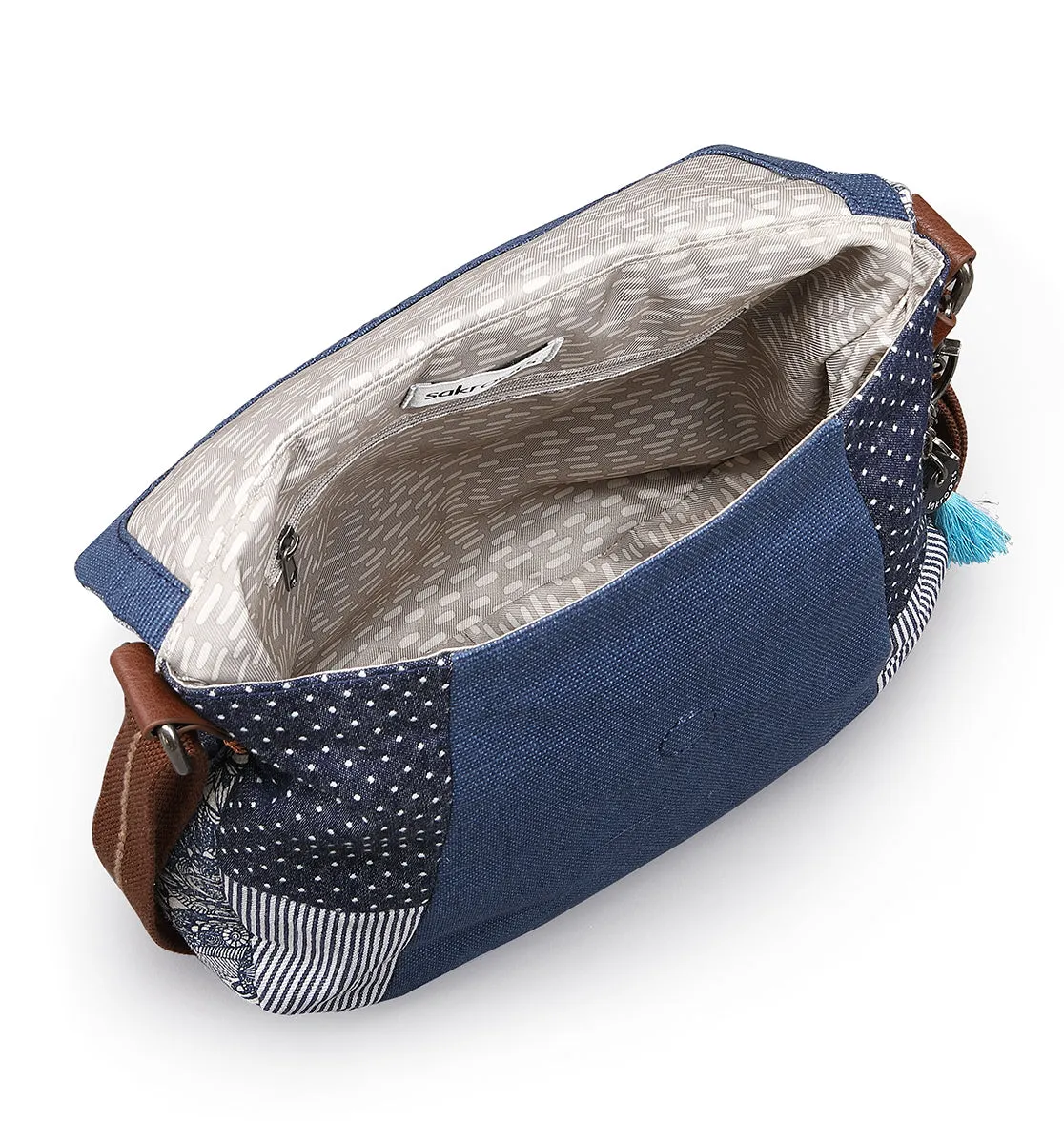 Sakroots Artist Circle Foldover Crossbody