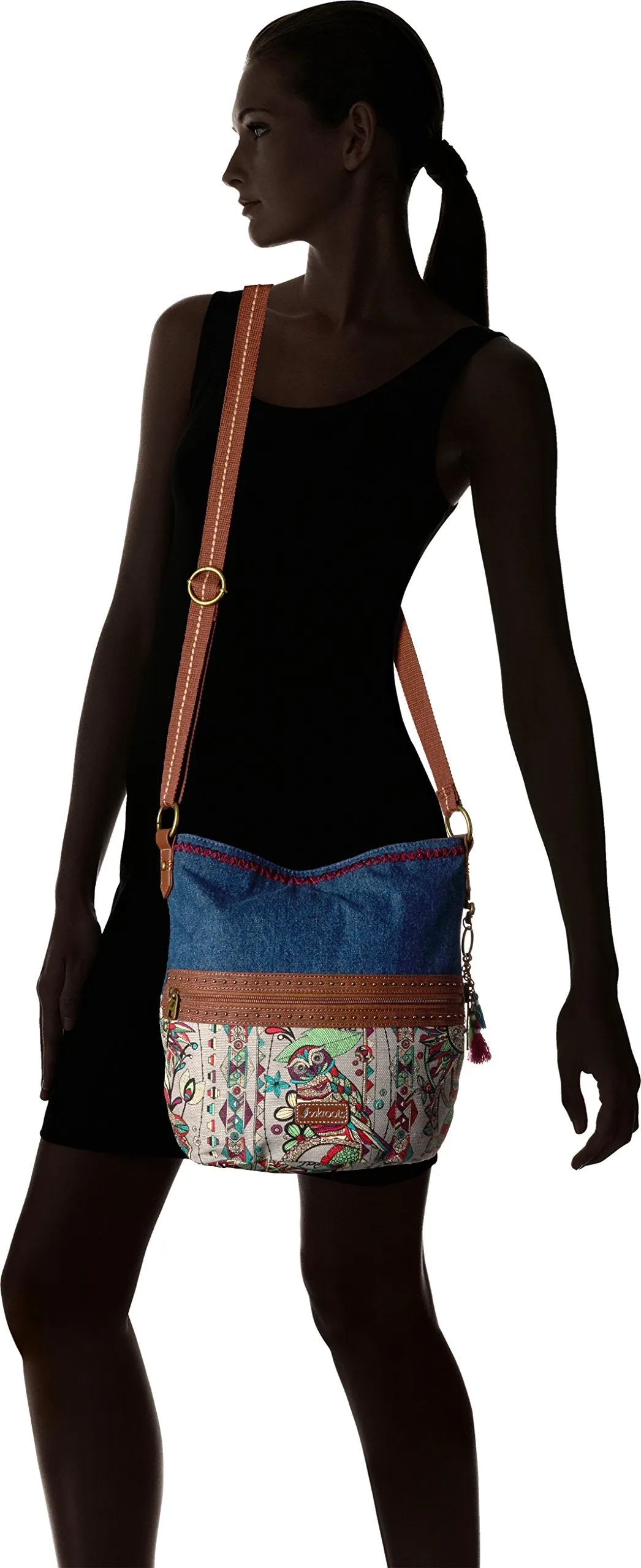 Sakroots Women's Artist Circle, Charcoal Spirit Desert